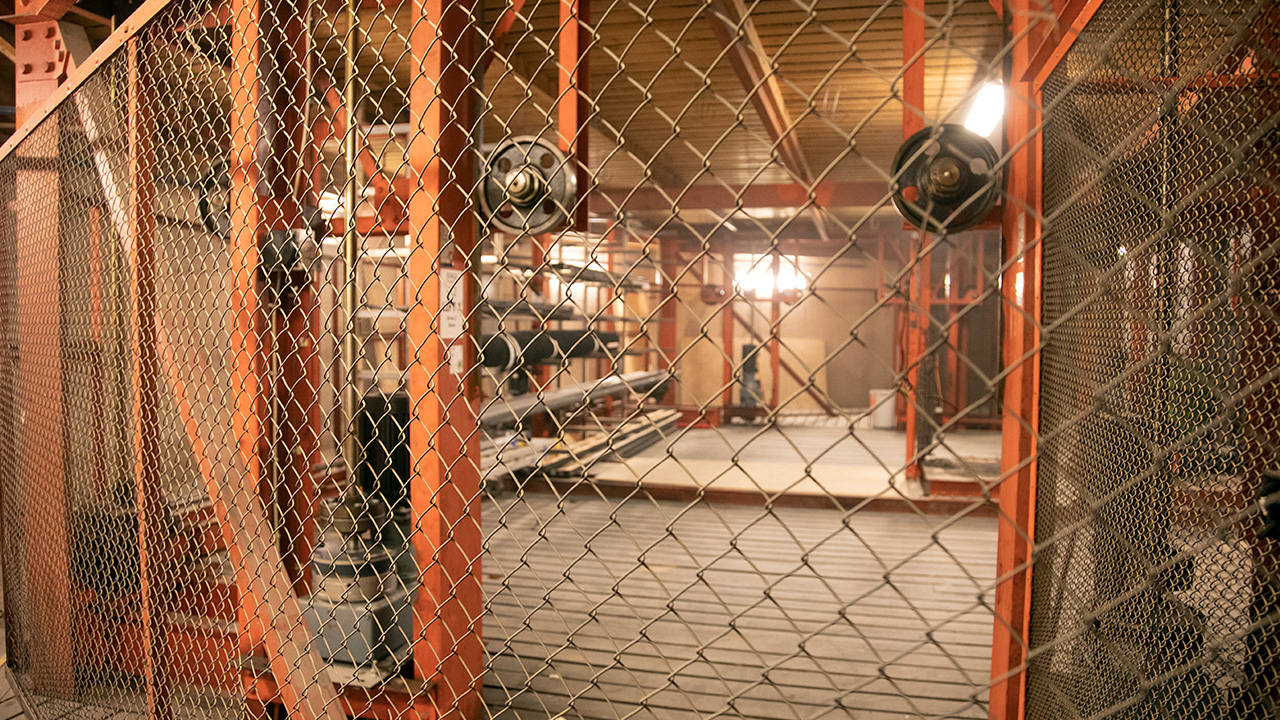 Vridscenen. Bild tagen under scen.