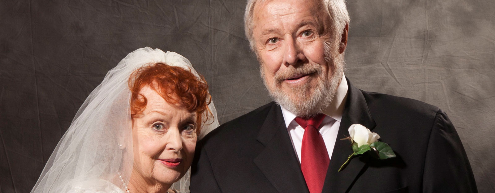 kampanjbild Rut och Ragnar, på bilden ses Gerd Hegnell och Sven Wollter