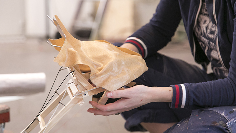 Modell på monsterbygget 